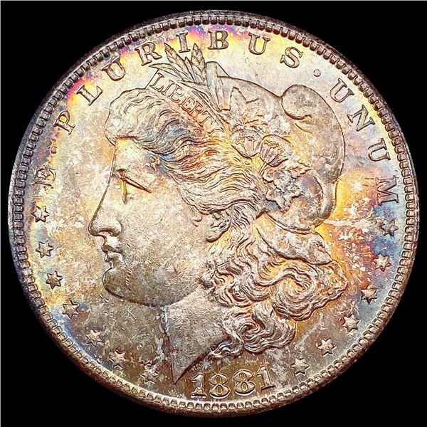 1881-S Toned Morgan Silver Dollar UNCIRCULATED