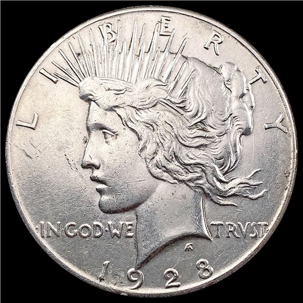 1928 Silver Peace Dollar CLOSELY UNCIRCULATED
