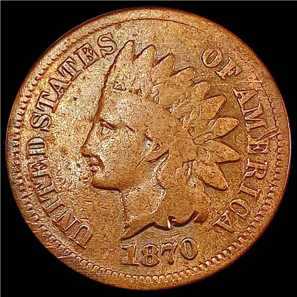 1870 Indian Head Cent NICELY CIRCULATED