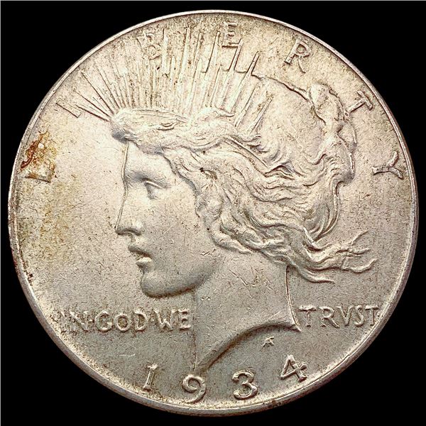 1934 Silver Peace Dollar CLOSELY UNCIRCULATED