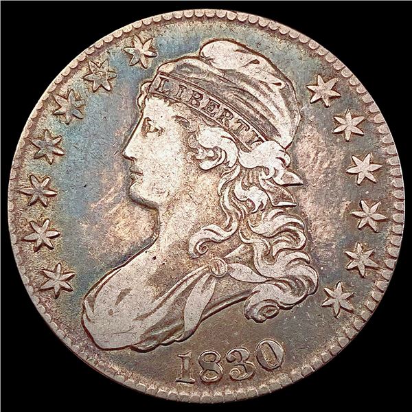 1830 Capped Bust Half Dollar LIGHTLY CIRCULATED