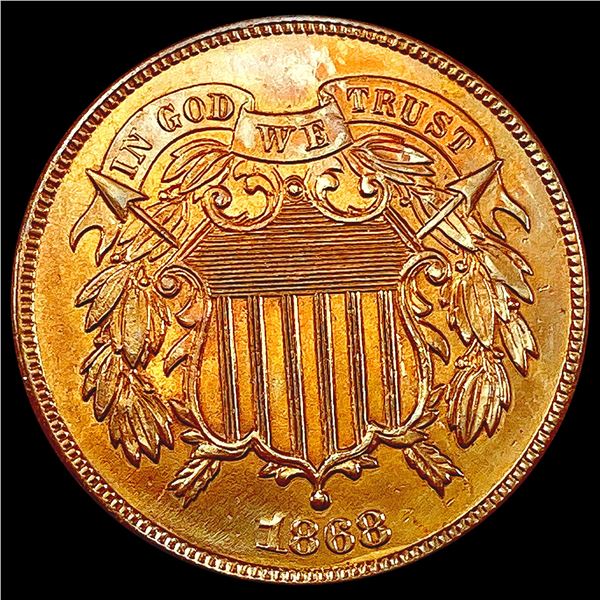 1868 RB Two Cent Piece UNCIRCULATED