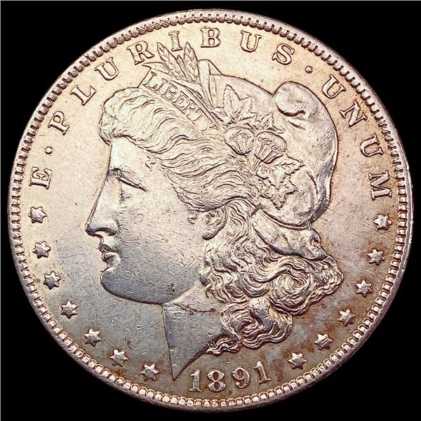 1891-CC Morgan Silver Dollar CLOSELY UNCIRCULATED