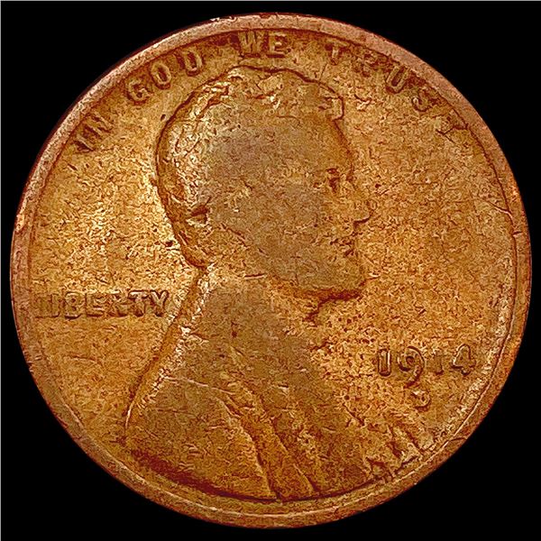 1914-D Wheat Cent LIGHTLY CIRCULATED