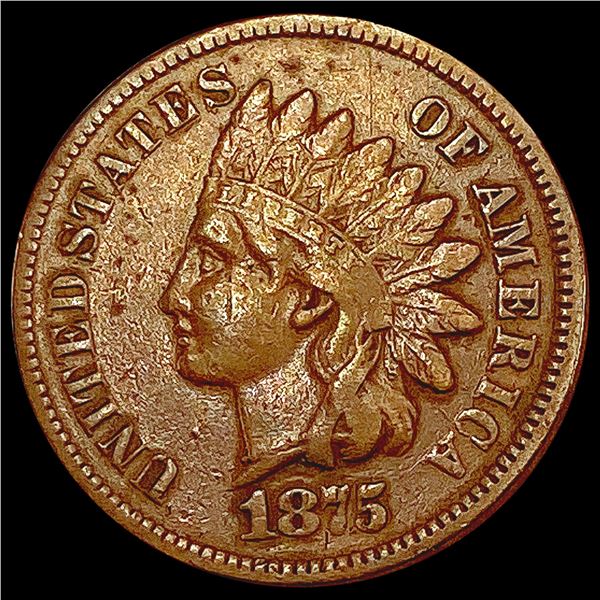1875 Indian Head Cent LIGHTLY CIRCULATED