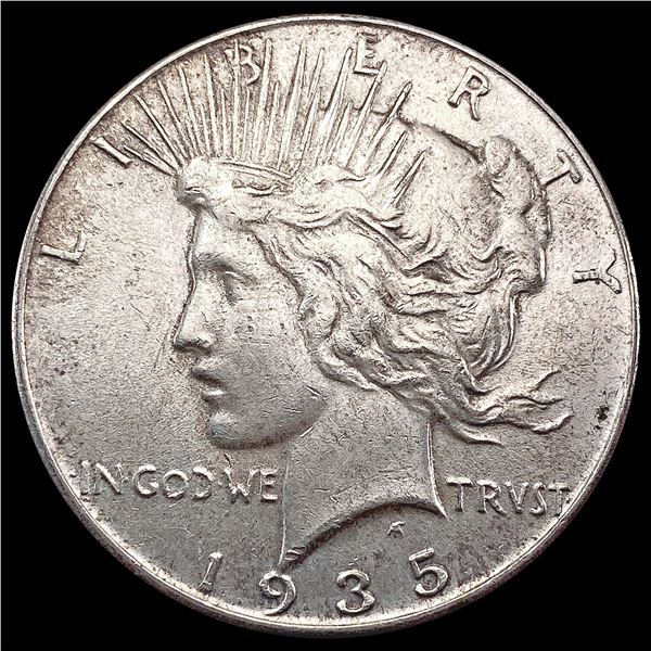 1935 Silver Peace Dollar NEARLY UNCIRCULATED