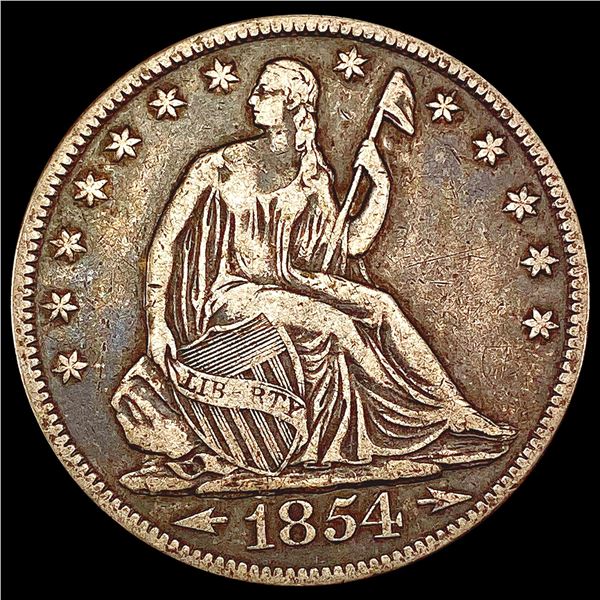 1854-O Walking Liberty Half Dollar LIGHTLY CIRCULATED