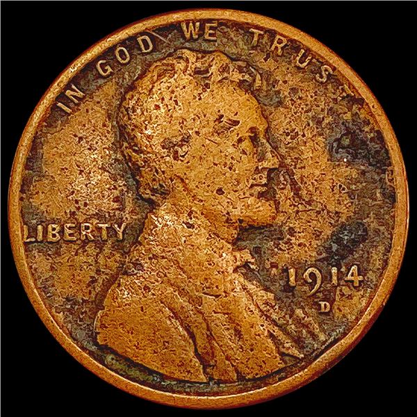 1914-D Wheat Cent NICELY CIRCULATED