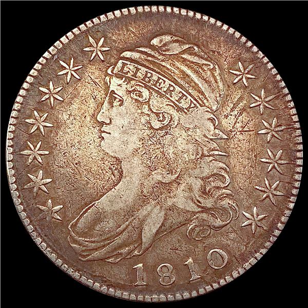 1810 Capped Bust Half Dollar LIGHTLY CIRCULATED
