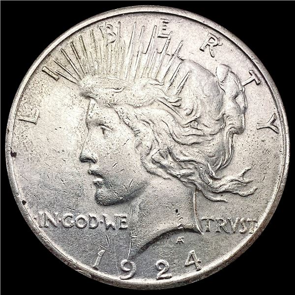 1924-S Silver Peace Dollar CLOSELY UNCIRCULATED