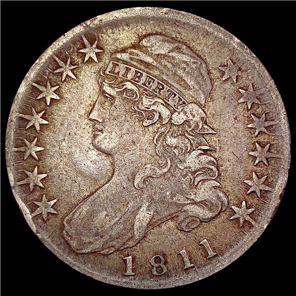 1811 Capped Bust Half Dollar LIGHTLY CIRCULATED