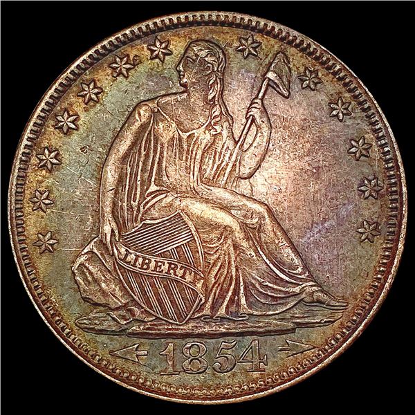 1854 Arrows Seated Liberty Half Dollar UNCIRCULATED