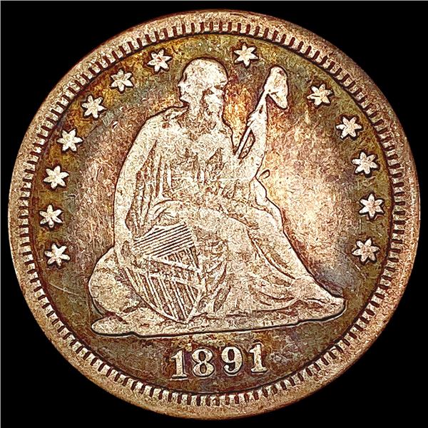 1891-S Seated Liberty Quarter LIGHTLY CIRCULATED