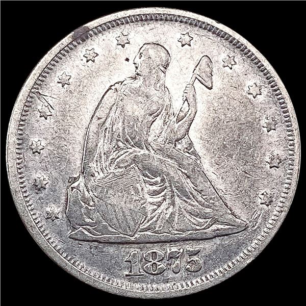 1875 Twenty Cent Piece LIGHTLY CIRCULATED