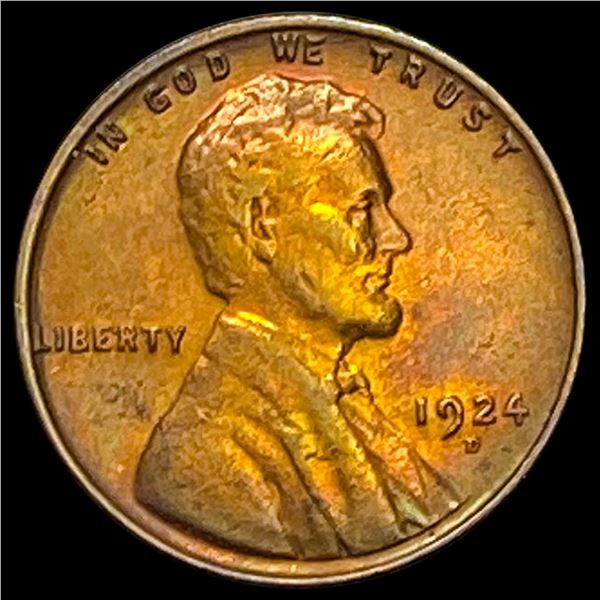 1924-D Wheat Cent CHOICE AU