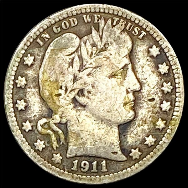 1911-D Barber Quarter NICELY CIRCULATED