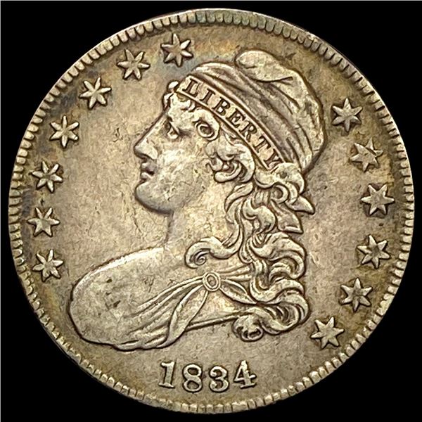 1834 Capped Bust Half Dollar LIGHTLY CIRCULATED