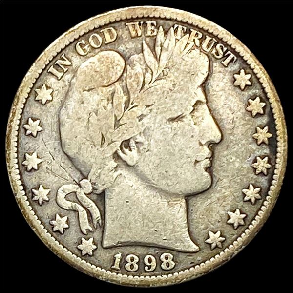 1898-O Barber Half Dollar LIGHTLY CIRCULATED