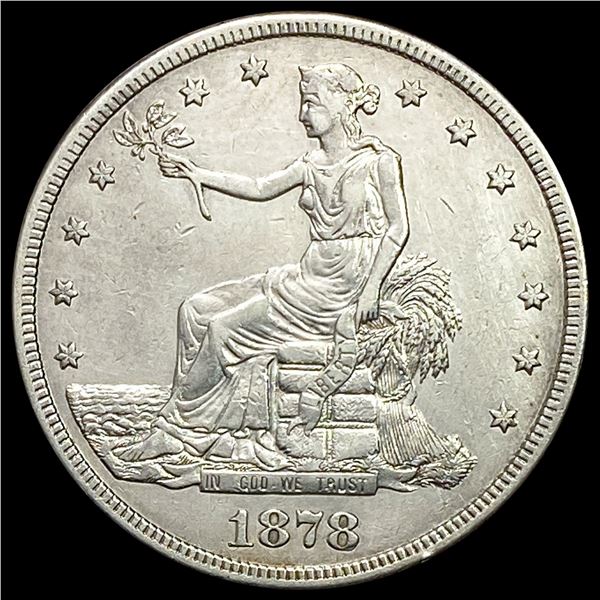 1878-S Silver Trade Dollar CLOSELY UNCIRCULATED