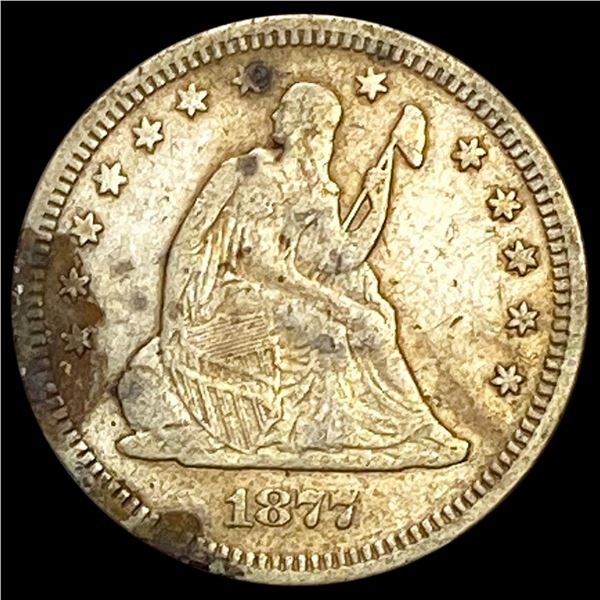 1877 Seated Liberty Quarter LIGHTLY CIRCULATED