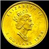 Image 1 : 1998 Canada 1/10oz Gold Maple Leaf GEM BU