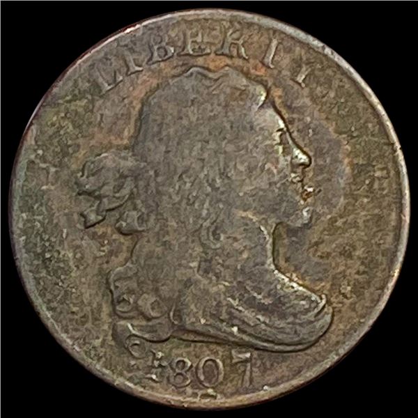 1807 Draped Bust Half Cent NICELY CIRCULATED
