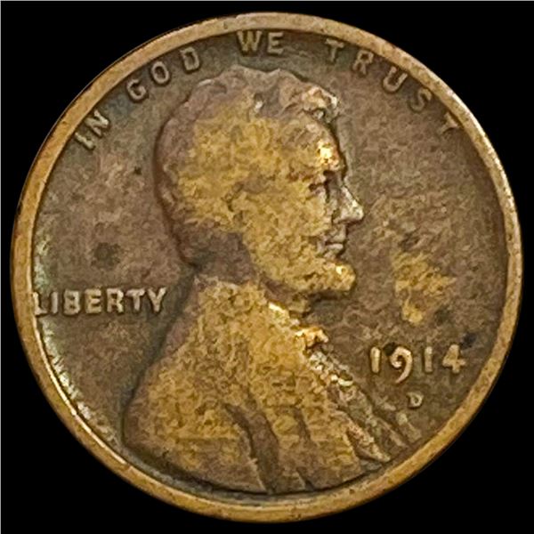 1914-D Wheat Cent LIGHTLY CIRCULATED