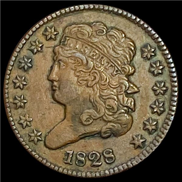 1828 Classic Head Half Cent CLOSELY UNCIRCULATED