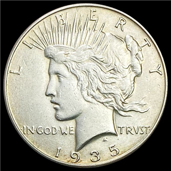 1935 Silver Peace Dollar CLOSELY UNCIRCULATED