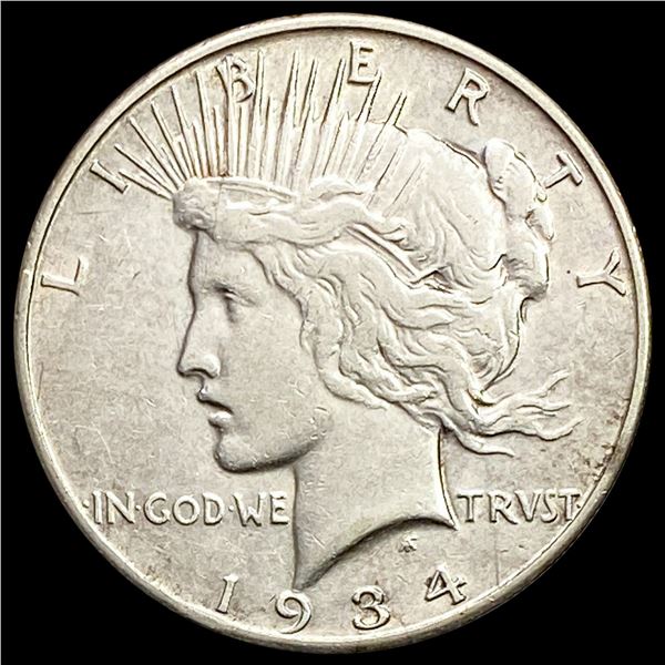 1934-S Silver Peace Dollar NEARLY UNCIRCULATED