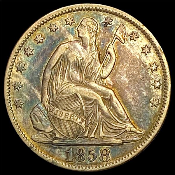 1858-O Seated Liberty Half Dollar NEARLY UNCIRCULATED