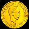 Image 1 : 1915 Cuba Gold 1 Peso 0.0484oz UNCIRCULATED