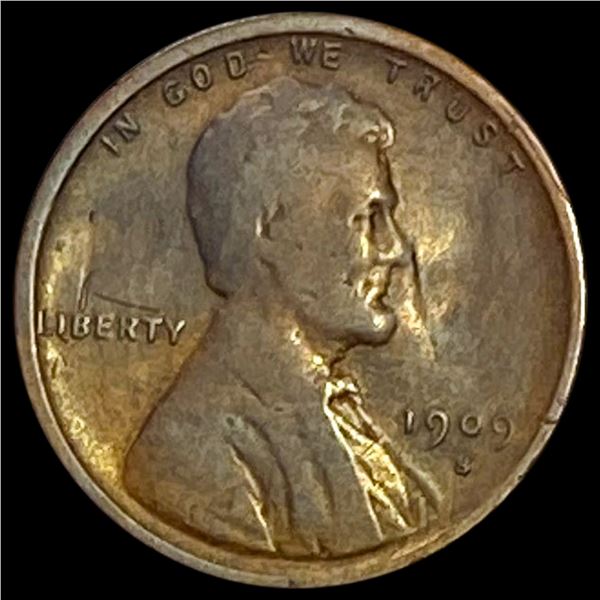 1909-S VDB Wheat Cent LIGHTLY CIRCULATED