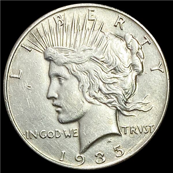 1935 Silver Peace Dollar CLOSELY UNCIRCULATED