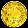 Image 2 : 1851 Rare Gold Dollar CLOSELY UNCIRCULATED