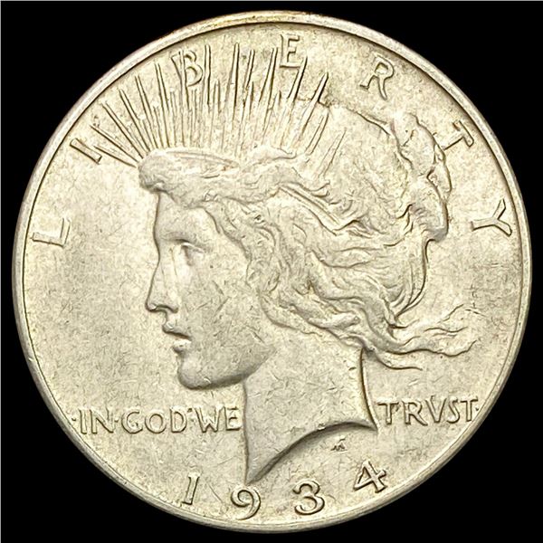 1934-S Silver Peace Dollar NEARLY UNCIRCULATED