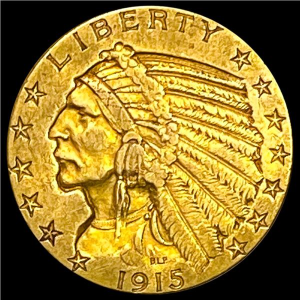 1915-S $5 Gold Half Eagle CLOSELY UNCIRCULATED