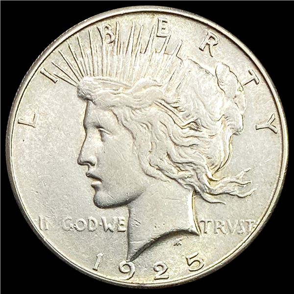 1925-S Silver Peace Dollar CHOICE AU