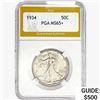1934 Walking Liberty Half Dollar PGA MS65+