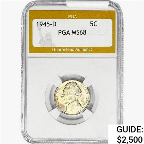 1945-D Jefferson Nickel PGA MS68