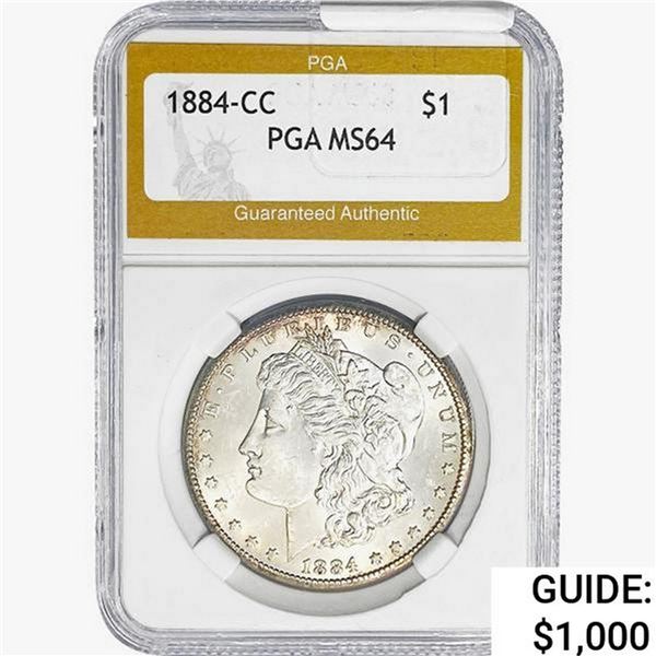 1884-CC Morgan Silver Dollar PGA MS64