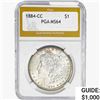 Image 1 : 1884-CC Morgan Silver Dollar PGA MS64