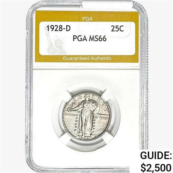 1928-D Standing Liberty Quarter PGA MS66