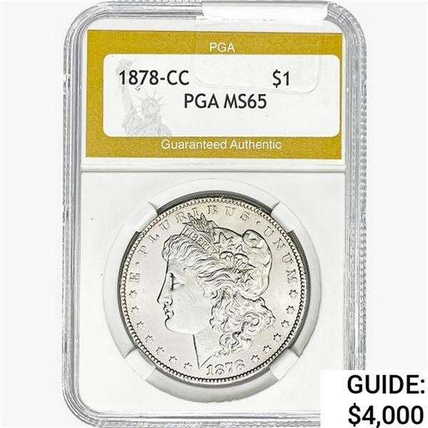 1878-CC Morgan Silver Dollar PGA MS65