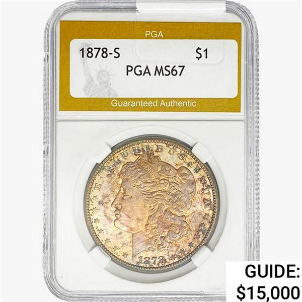 1878-S Morgan Silver Dollar PGA MS67