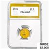 Image 1 : 1928 $2.50 Gold Quarter Eagle PGA MS65
