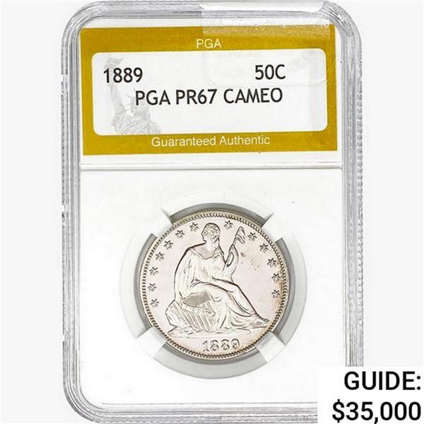 1889 Seated Liberty Half Dollar PGA PR67 CAMEO