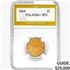 Image 1 : 1865 Two Cent Piece PGA MS66+ RED
