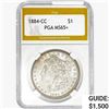 1884-CC Morgan Silver Dollar PGA MS65+