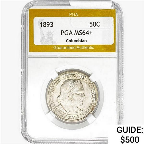1893 Columbia Half Dollar PGA MS64+